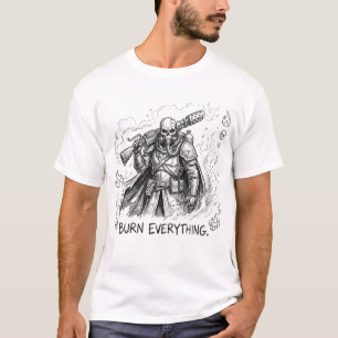 Camiseta de Cráneo para Quemarlo Todo - Fla Post A