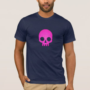 Camiseta de cráneo rosado punk