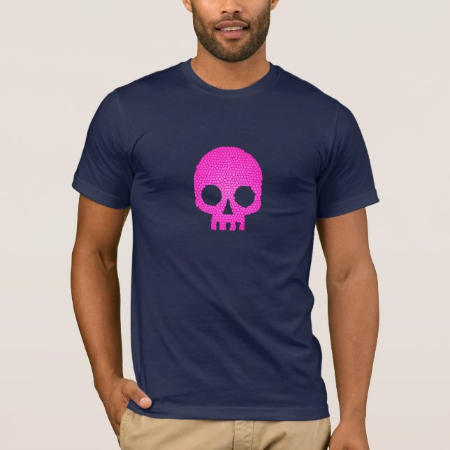 Camiseta de cráneo rosado punk (Anverso)