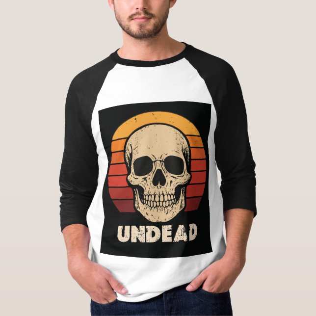Camiseta de Cráneo sin Muerte de Halloween (Anverso)