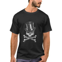 Camiseta de cráneo y huesos