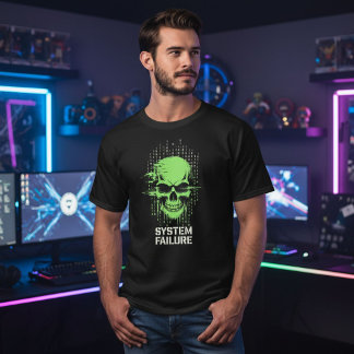 Camiseta de cráneos de juego Cyberpunk | Cráneo de