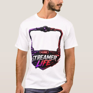 Camiseta de creador de contenido de juego en vivo 