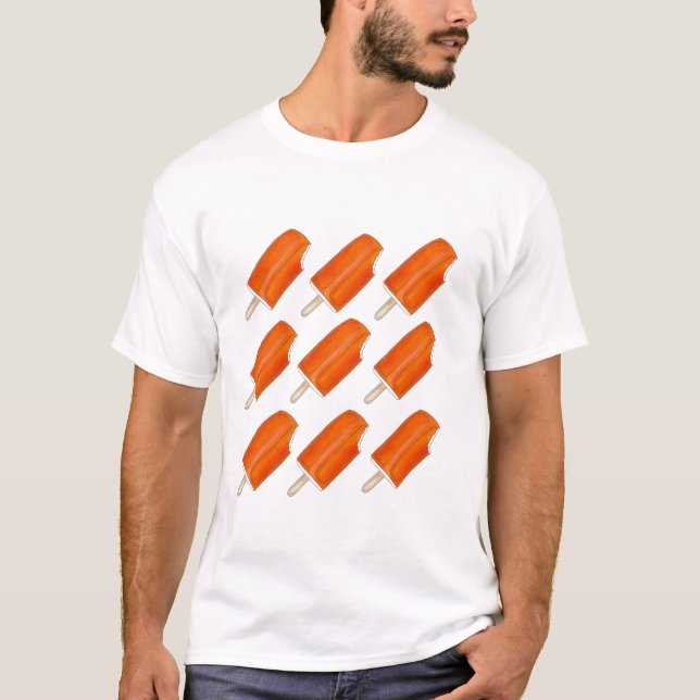Camiseta de Cream Popsicles naranja (Anverso)