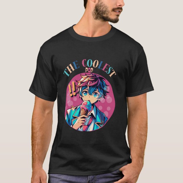 Camiseta De Crema De Hielo De Pop Más Fresco (Anverso)