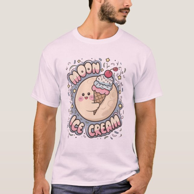Camiseta de crema de hielo deliciosa y dulce (Anverso)