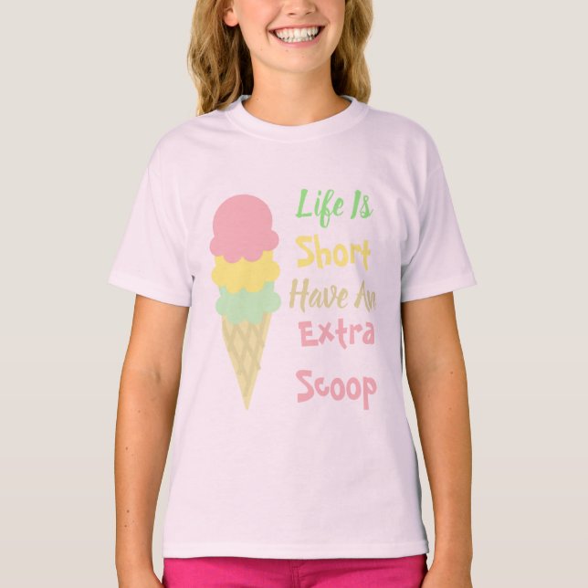Camiseta de crema de hielo extra Scoop (Anverso)
