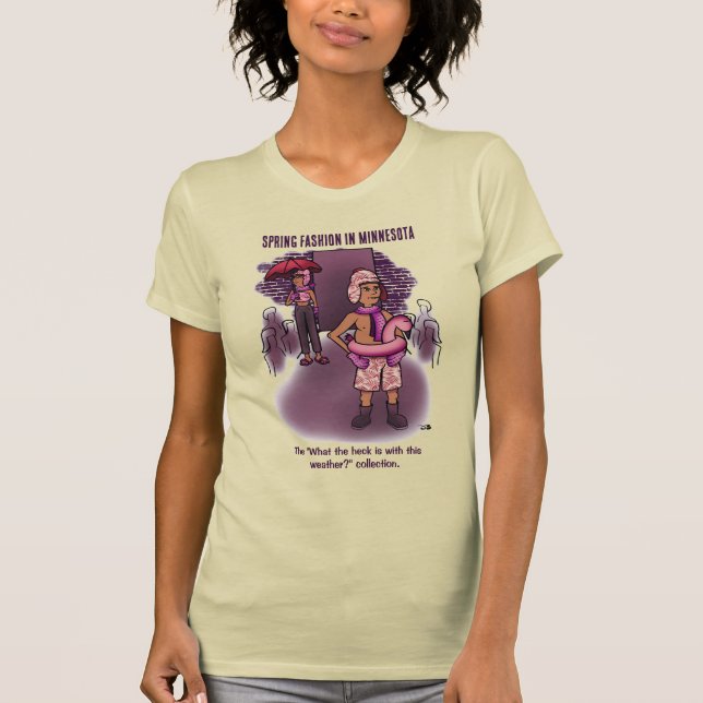 Camiseta de crema femenina de moda de primavera (Anverso)