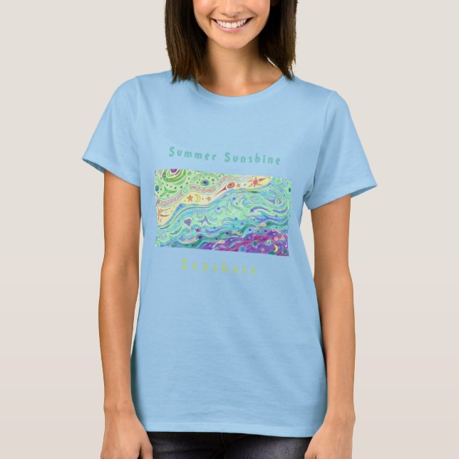 Camiseta de crema suave para mujeres: Arte en la c (Anverso)