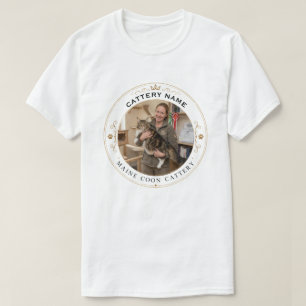 Camiseta de criadero de Maine Coon con foto person