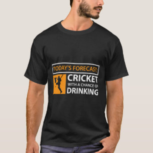 Camiseta de cricket y cerveza Graciosa Fa de crick