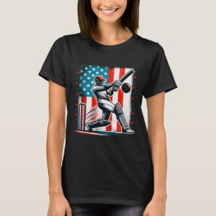 Camiseta de críquet de EE. UU. Amante del equipo d