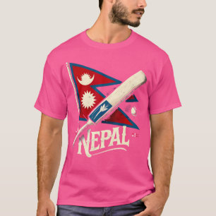 Camiseta de críquet de Nepal 2024 Bandera de críqu