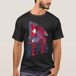 Camiseta de críquet de Nepal partidario de la band