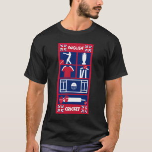 Camiseta de críquet de prueba inglesa