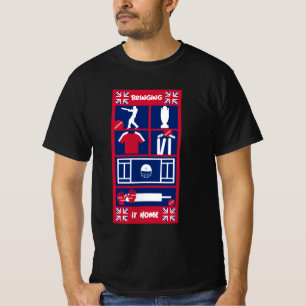 Camiseta de críquet de prueba inglesa