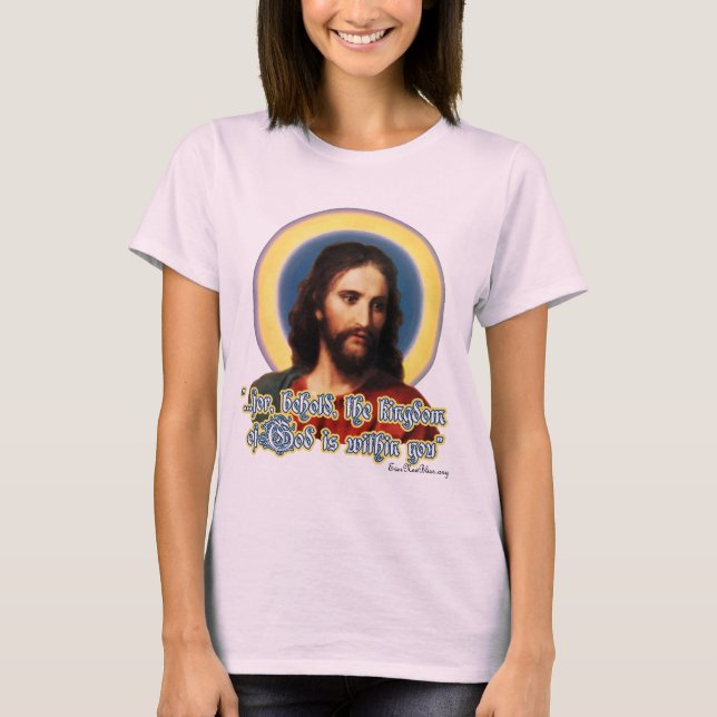 Camiseta de Cristo de las mujeres JC01 (Anverso)
