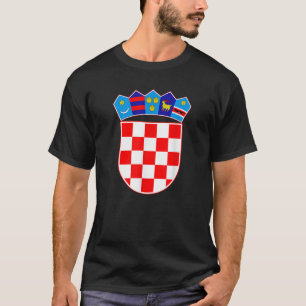 Camiseta de Croacia Escudo de armas Tee Flag souve