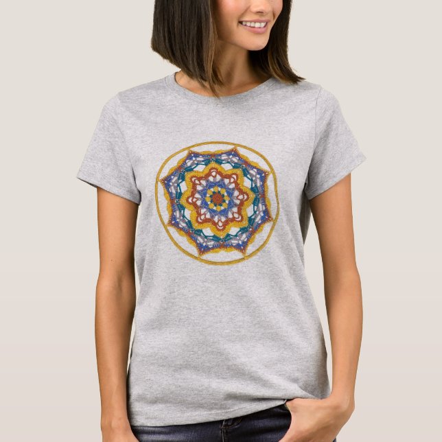 Camiseta de crochet mandala de Jill (Anverso)
