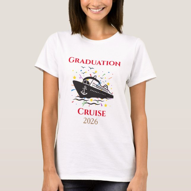 Camiseta de crucero de graduación (Anverso)