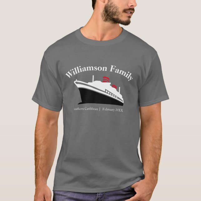 Camiseta de crucero familiar personalizada (Anverso)