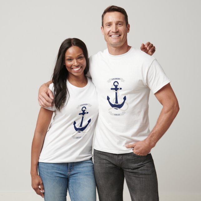 Camiseta de crucero Personalizado "Anchors Away" (Unisexo)