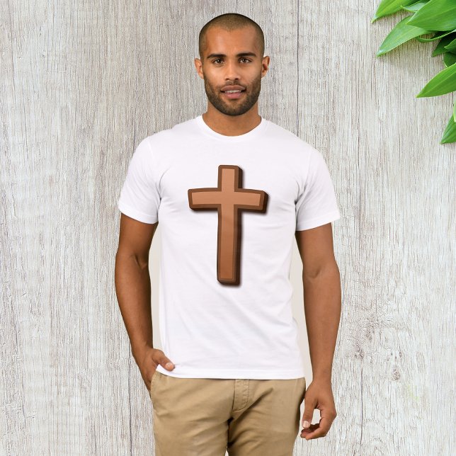 Camiseta de cruces religiosas marrones (Subido por el creador)