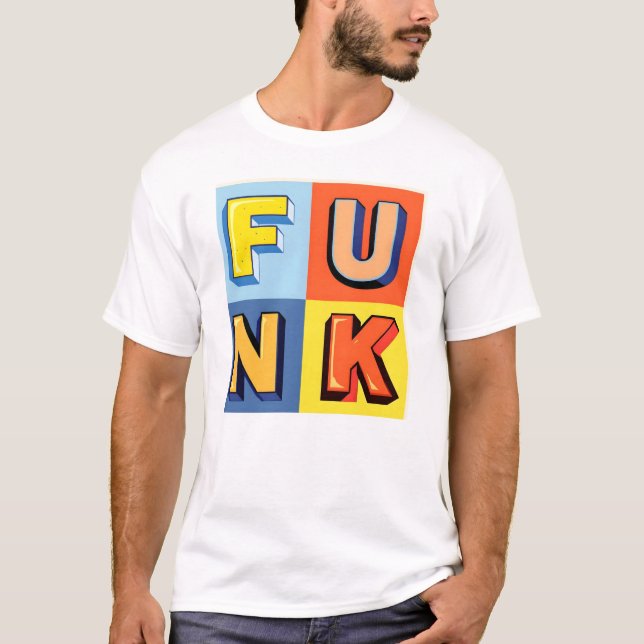 Camiseta de cuadrados de funk (Anverso)