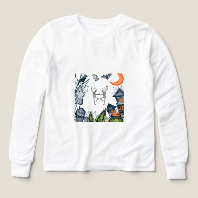 Camiseta de cuadro de fiesta espeluznante (Diseño frontal)
