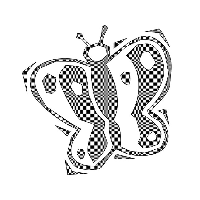 Camiseta de Cuadro de Mariposa | Arte de Patrón (Subido por el creador)