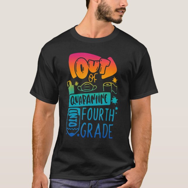 Camiseta De Cuarentena En Cuarto Grado De Vuelta A La Escue (Anverso)