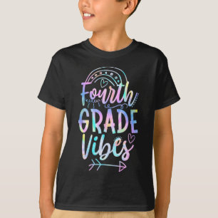 Camiseta De Cuarto Grado Vibes De Vuelta A Los Maestros Del