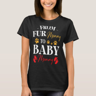 Camiseta De Cuatro Mami Al Bebé Mamá Embarazada Feliz