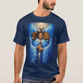 Camiseta de cuatro seres vivientes