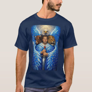 Camiseta de cuatro seres vivientes