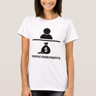 Camiseta de cuello de la tripulación de una mujer