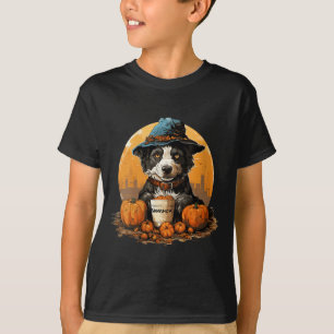 Camiseta de cuello en V de Halloween para mujer co