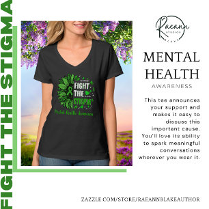 Camiseta de cuello en V para la Conciencia de la S