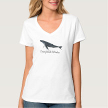 Camiseta de cuello en V para mujer