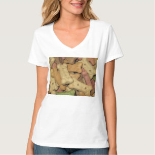 Camiseta de cuello en V para mujer de Golosinas pa