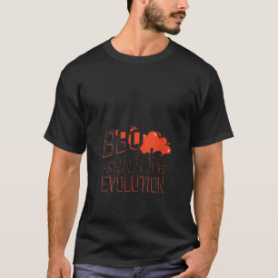 Camiseta de cuello en V para mujer 'Evolución de B