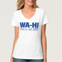 Camiseta de cuello en V para mujeres de la clase d