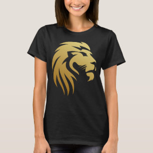 Camiseta de cuello negro redondo con imagen de car
