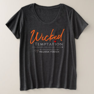 Camiseta de cuello redondo gris de tentación perdi