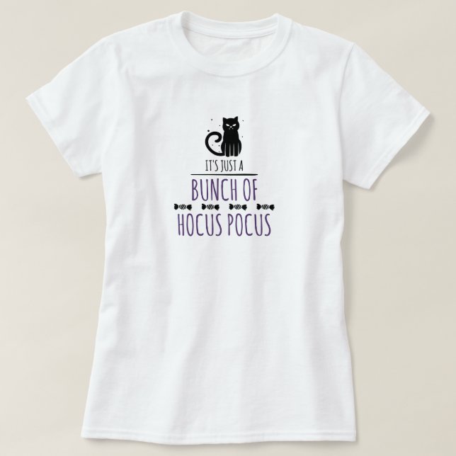 Camiseta de cuello redondo Halloween Hocus Pocus (Diseño del anverso)