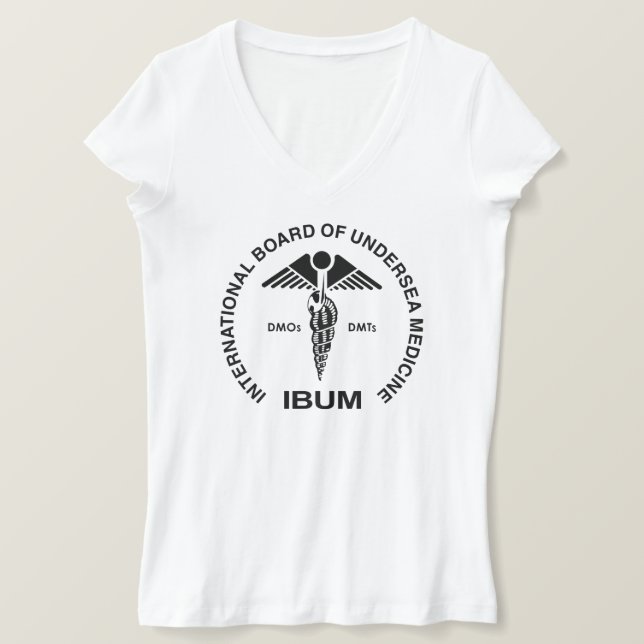 Camiseta de cuello V de mujer (Anverso del diseño)