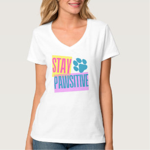 Camiseta de cuello-V para las mujeres conservadora