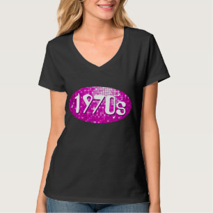 Camiseta de cuello y vértigo para mujeres de Disco
