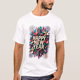Camiseta de Cuerno de Fiesta de Año Nuevo, Explosi