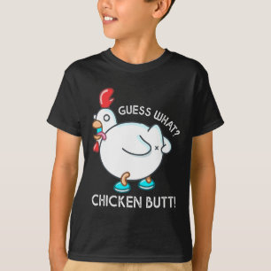 Camiseta De Culito De Pollo Para Niños Jóvenes Hom